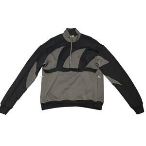 DIET STARTS MONDAY SHARKTOOTH PULLOVER HALF ZIP HYPE STREETWEAR SIZE LARGE NWOT